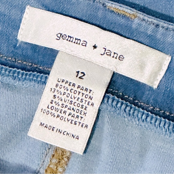 👖🌿 ANTHROPOLOGIE Gemma + Jane Boho Flare Jeans | Women’s Sz 12 | Bell Bottoms - Picture 3 of 4